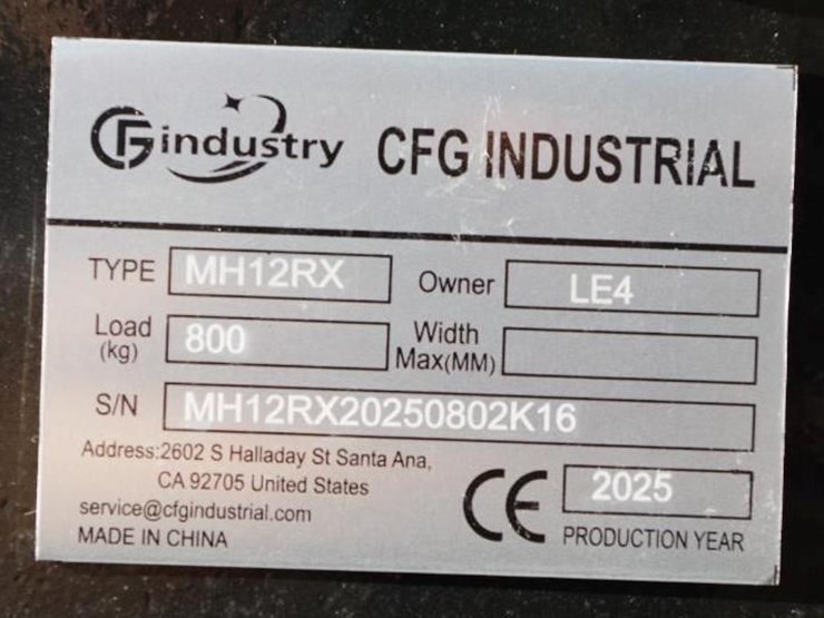 2025-cfg-industrial-mh12rx-mini-excavator-w/-pilot-system,-gasoline-engine,-unused-image-2