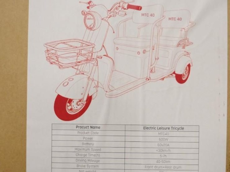 black-gold-electric-leisure-tricycle/mini-tourist-car/mini-golf-cart,-red,-unused,-assembled-image-12