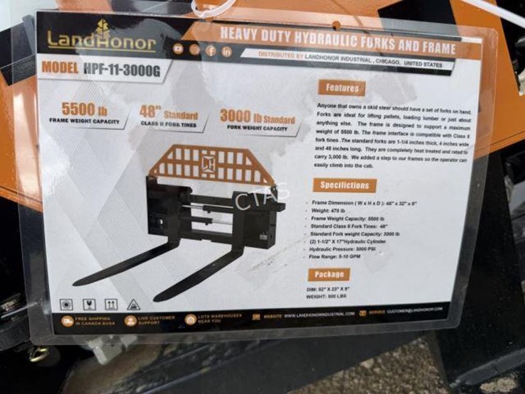 #121-•-heavy-duty-hydraulic-skid-steer-48"-forks-&-frame-image-4