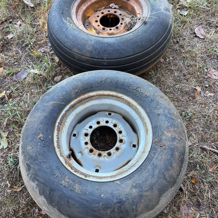 2 Implement Tires, 9'' on 6 bolt rims