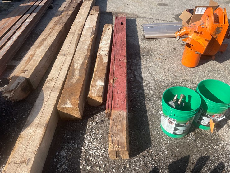 #14042-•-old-barn-beam-axe-cut-(o4)-image-6