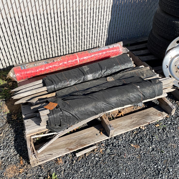 #5693 • (3) Rolls of Silt Fence and (1) Roll of Safety Fence