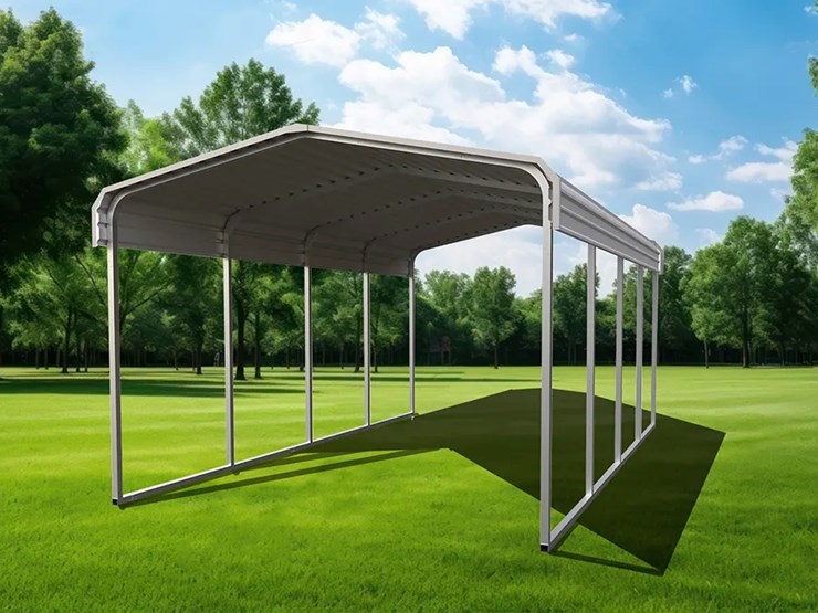 allmetal-11'-x-19'-all-steel-carport,-m/n-k1119,-unused-image-1