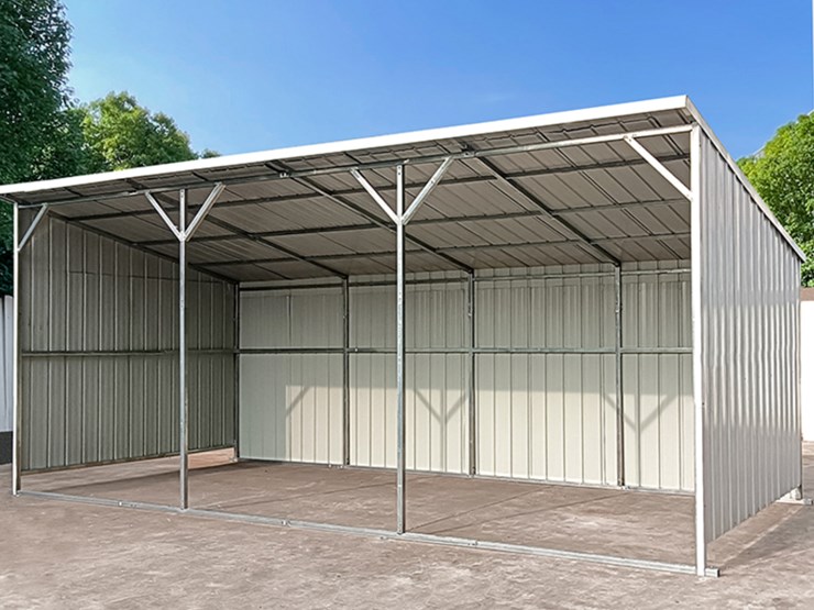 kj-heavy-duty-25'-x-12'-livestock-metal-shed,-m/n-k2512,-unused-image-1