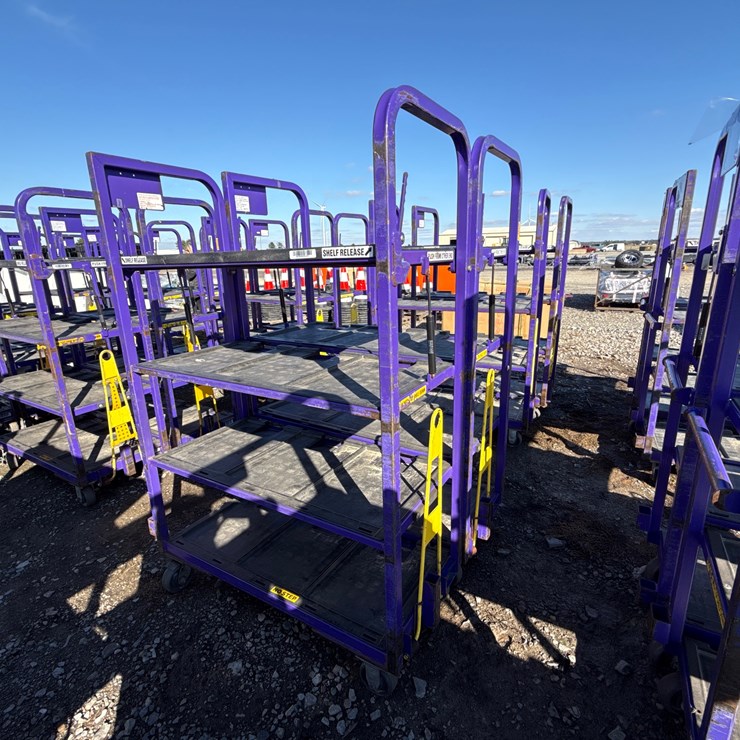 #28435 • Lot of (2) Industrial Warehouse Carts