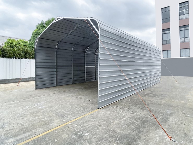 kj-heavy-duty-20'-x-30'-metal-garage,-m/n-k2030,-unused-image-4