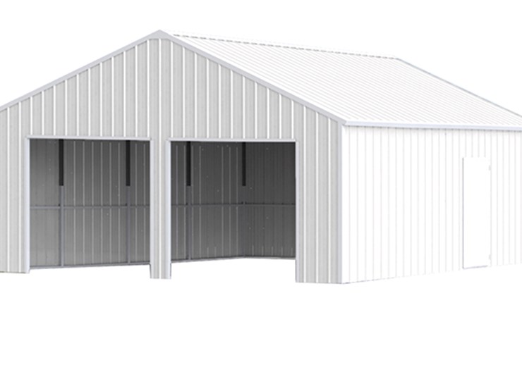 kj-heavy-duty-23'-x-22'-double-garage-metal-shed-w/-side-door-entrance,-m/n-k2223,-unused-image-5