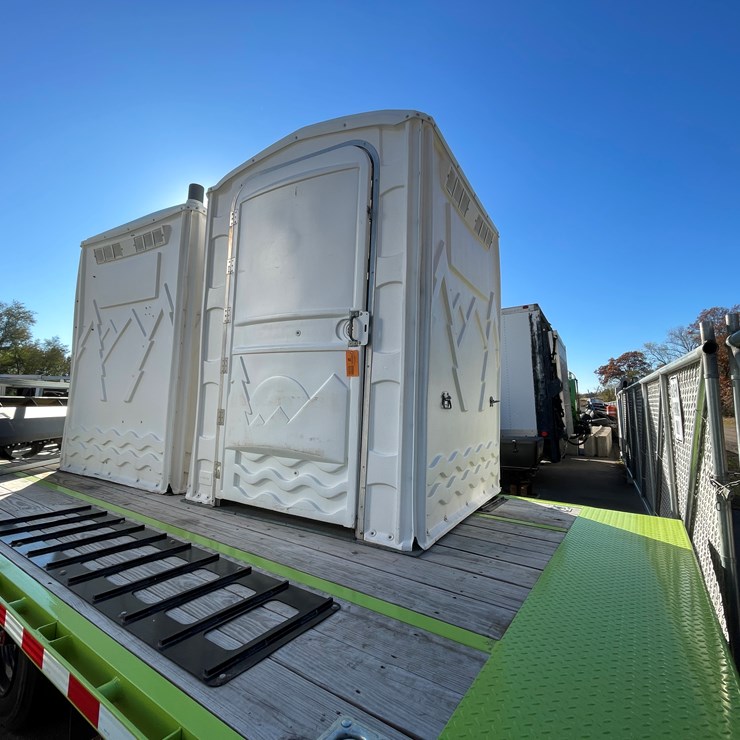 #5659 • Poly Portables Flushable Porta Potty with Sink