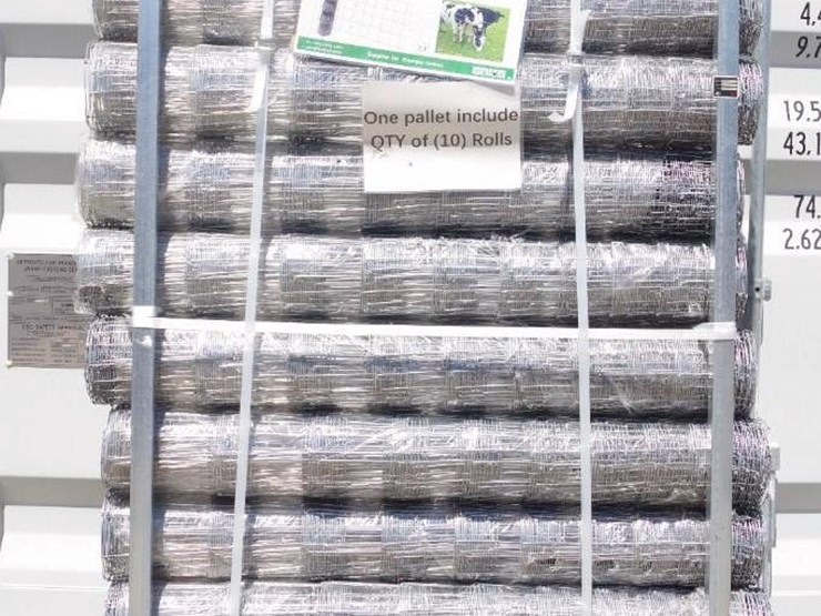 [10]-kj-heavy-duty-4'h-x-100'l-rolls-hot-dip-galvanized-field-fence,-m/n-k1230,-unused-image-1