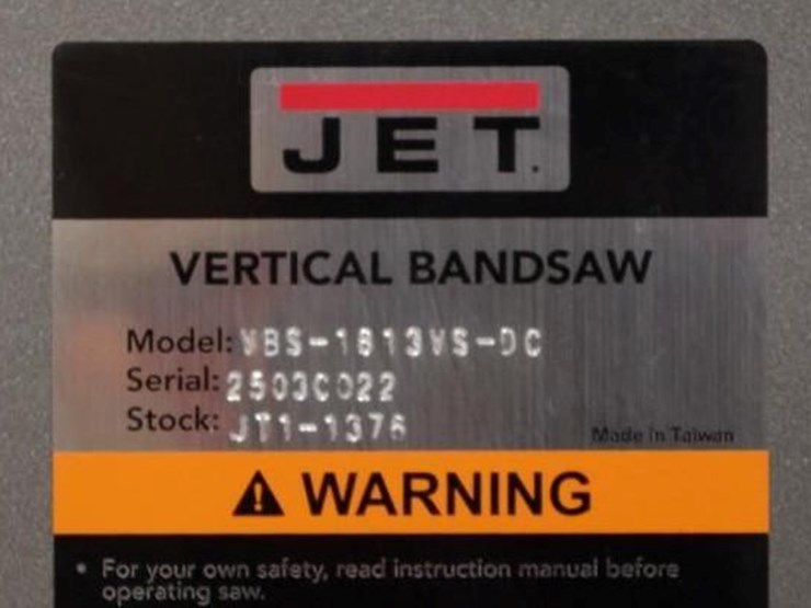 jet-18"-electronic-variable-speed-metalworking bandsaw w/-blade-welder,-110v,-m/n-vbs-1813vs-dc-image-2