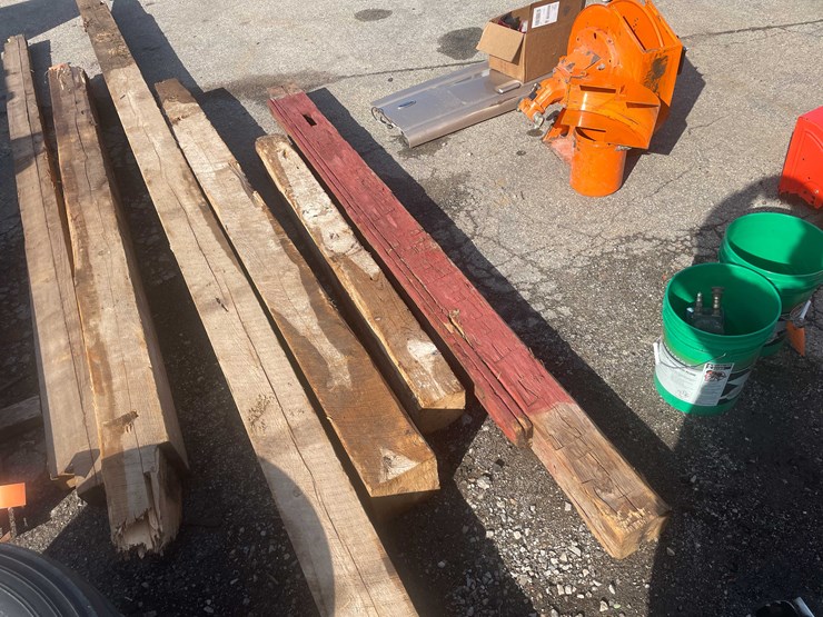 #14042-•-old-barn-beam-axe-cut-(o4)-image-7