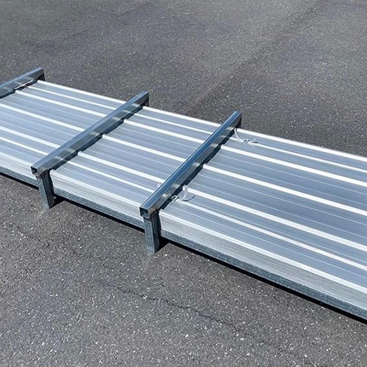 [100] KJ 10' x 3' Galvalume Corrugated Steel Panels, Actual Panel Size: 118"L x 37.5"W, M/N K0311