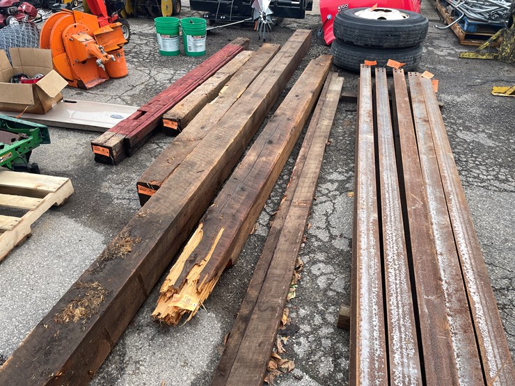 #14040-•-old-barn-wooden-beam-(o4)-image-1