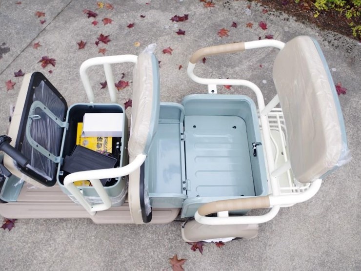 black-gold-electric-leisure-tricycle/mini-tourist-car/mini-golf-cart,-color:-green,-assembled-image-6