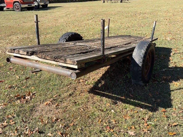 pull-type-homemade-trailer,-10.5ft-long,-wood-floor,-3.5ft-wide,-no-title-image-5