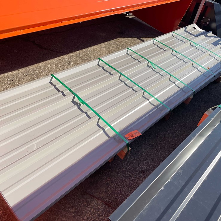 #14108 • 28 Gauge Painted R Panel Profile Steel Siding (O6)