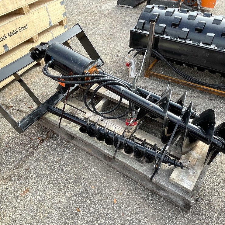 #14009 • Unused Mower King Skid Steer Auger (O12)