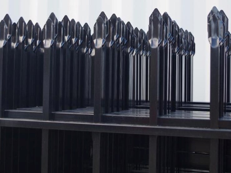 [22]-aboss-9.5'-x-6.25'-unleaded-powder-coated-wrought-iron-site-fence-panels-w/-(23)-posts-&-hard..-image-4