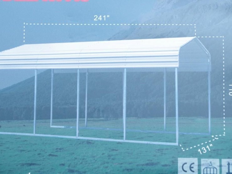 allmetal-11'-x-19'-all-steel-carport,-m/n-k1119,-unused-image-8