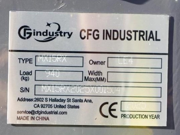 2025-cfg-industrial-mx15rx-mini-excavator-w/-pilot-system,-rato gasoline-engine,-unused-image-2