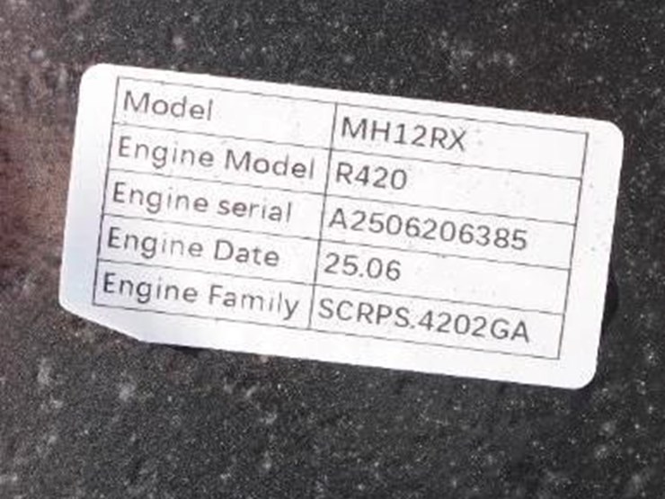 2025-cfg-industrial-mh12rx-mini-excavator-w/-pilot-system,-gasoline-engine,-unused-image-3