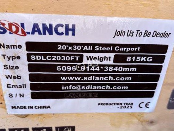 #22-•-20'-x-30'-all-steel-carport-w/-enclosed-side-walls-image-3