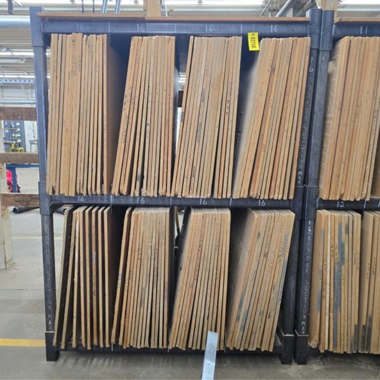 #2748 • 105 - 39-1/4"x63" Router Molds w/ Rack