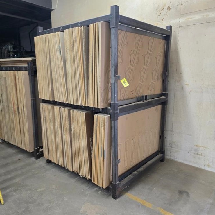 #2747 • 110 - 39-1/4"x63" Router Molds w/ Rack