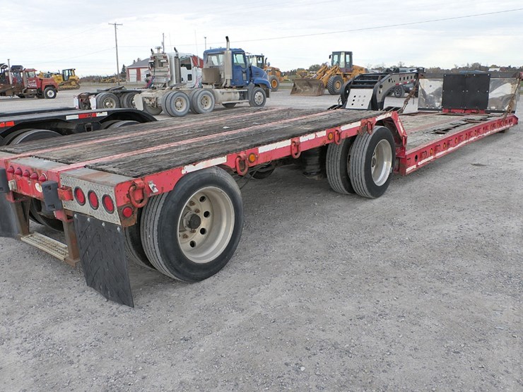 1996-aspen-32-ton-lowboy-trailer,-sn:2a9lb3022ts037004,-spread-axle-tandem-image-2