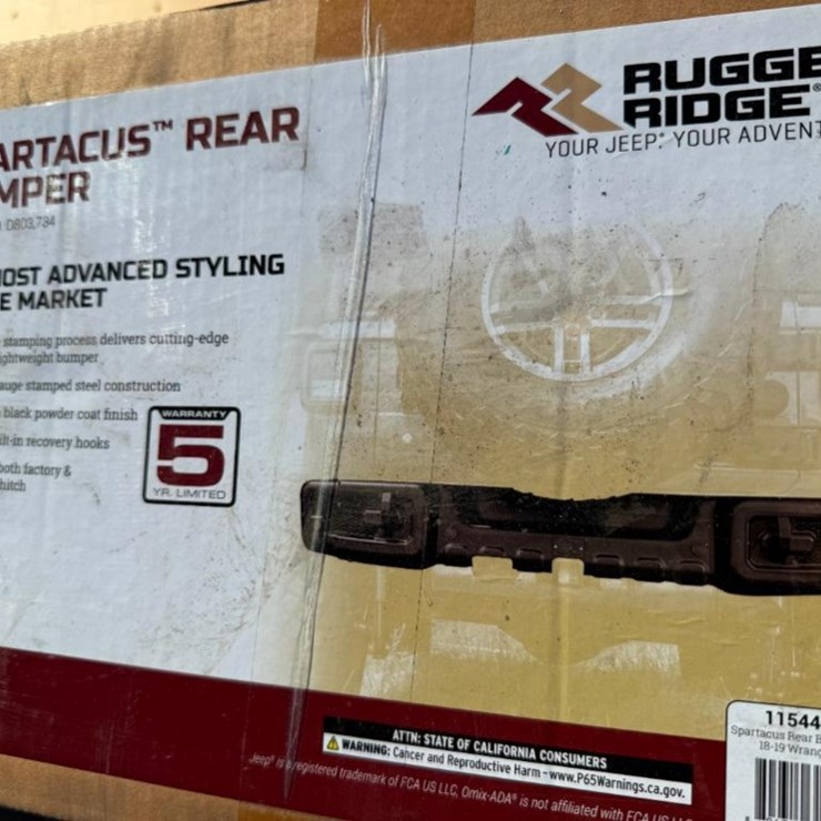 UNUSED SPARTACUS REAR BUMPER (FITS 2018-2019