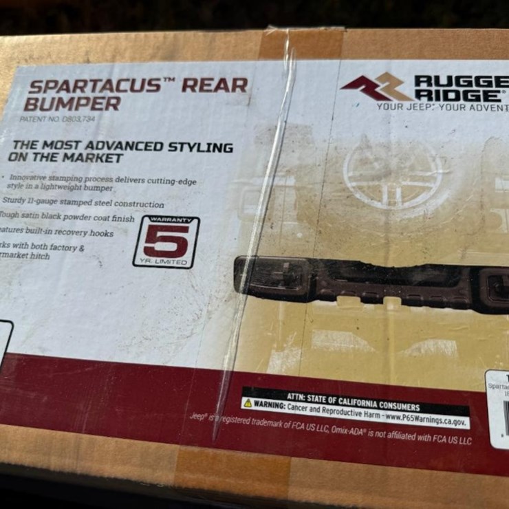 UNUSED SPARTACUS REAR BUMPER (FITS 2018-2019