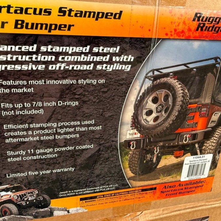 UNUSED SPARTACUS REAR BUMBER (FITS 2007-CURRENT