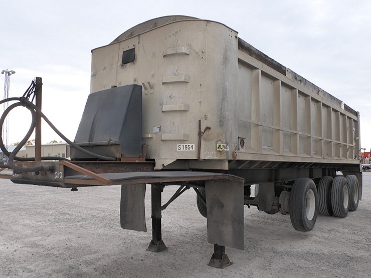 1973-east-28'-tandem-aluminum-dump-trailer,-9'-spread-axle,-steel-frame,-pl-image-5
