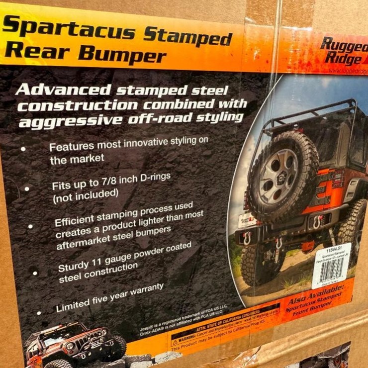 UNUSED SPARTACUS REAR BUMBER (FITS 2007-CURRENT