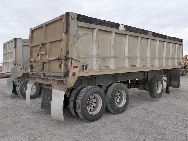 1973-east-28'-tandem-aluminum-dump-trailer,-9'-spread-axle,-steel-frame,-pl-image-2