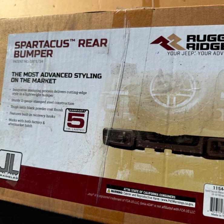 UNUSED SPARTACUS REAR BUMPER (FITS 2018-2019