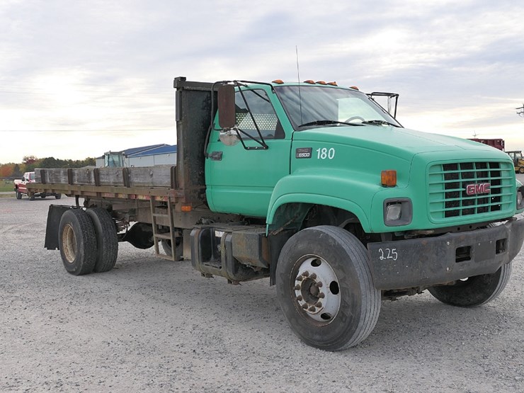 2000-gmc-6500-flatbed-dump-truck,-sn:1gdj7h1d6yj521189,-5-speed-(clutch-wen-image-4