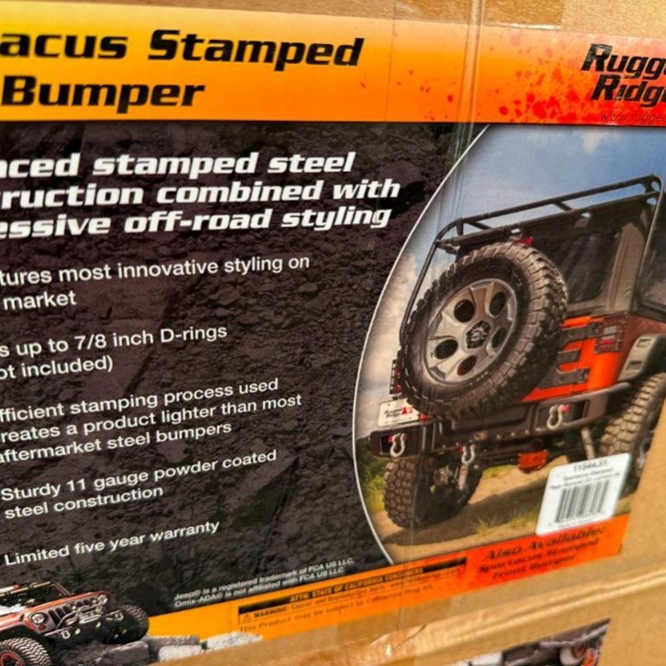 UNUSED SPARTACUS REAR BUMBER (FITS 2007-CURRENT