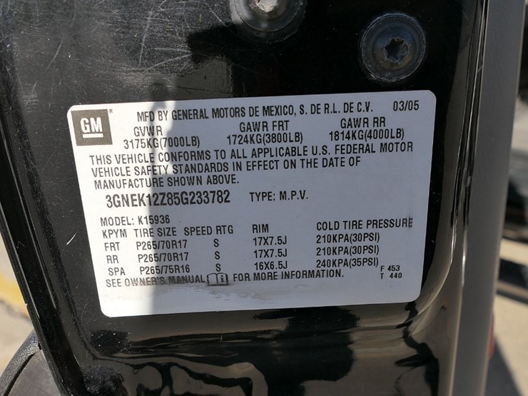 2005-chevy-avalanche-4x4-4dr-pickup,-sn:3gnek12z85g233782,-5.3l-v8,-4wd,-18-image-31
