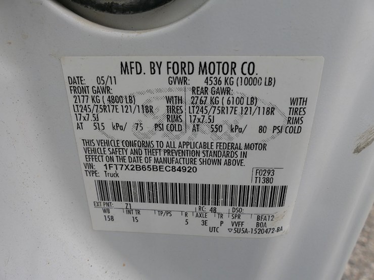 2011-ford-f250-extended-cab-4x4-pickup,-sn:1ft7x2b65bec84920,-6.2l-v8-gas,-image-30