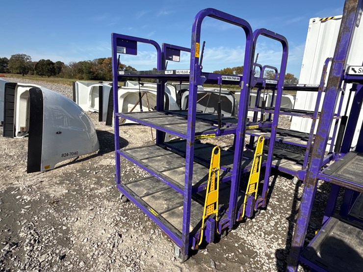 #28436-•-lot-of-(2)-industrial-warehouse-carts-image-1