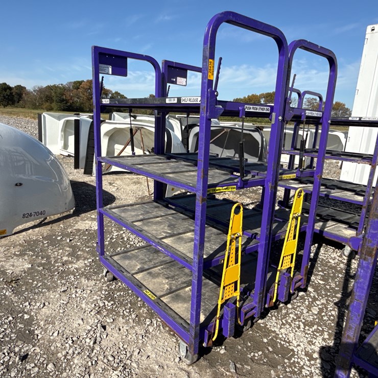 #28436 • Lot of (2) Industrial Warehouse Carts