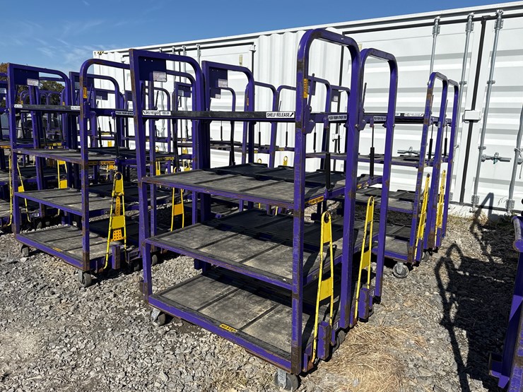 #28441-•-lot-of-(2)-industrial-warehouse-carts-image-1