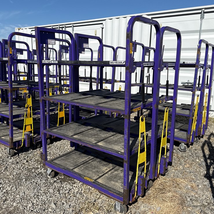 #28441 • Lot of (2) Industrial Warehouse Carts