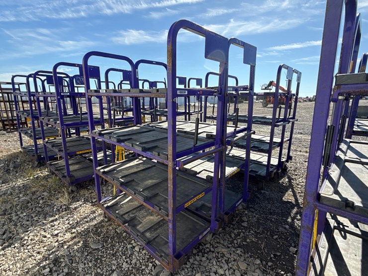 #28442-•-lot-of-(2)-industrial-warehouse-carts-image-3