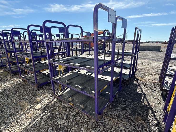 #28439-•-lot-of-(2)-industrial-warehouse-carts-image-2