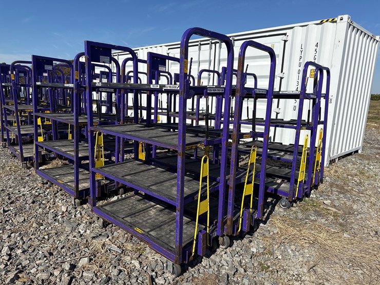 #28437-•-lot-of-(2)-industrial-warehouse-carts-image-2