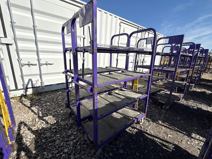 #28444-•-lot-of-(2)-industrial-warehouse-carts-image-2