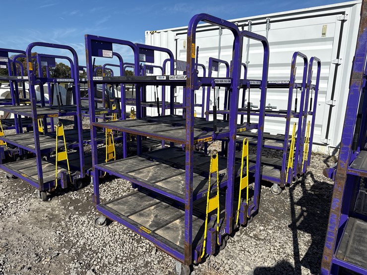 #28447-•-lot-of-(2)-industrial-warehouse-carts-image-1