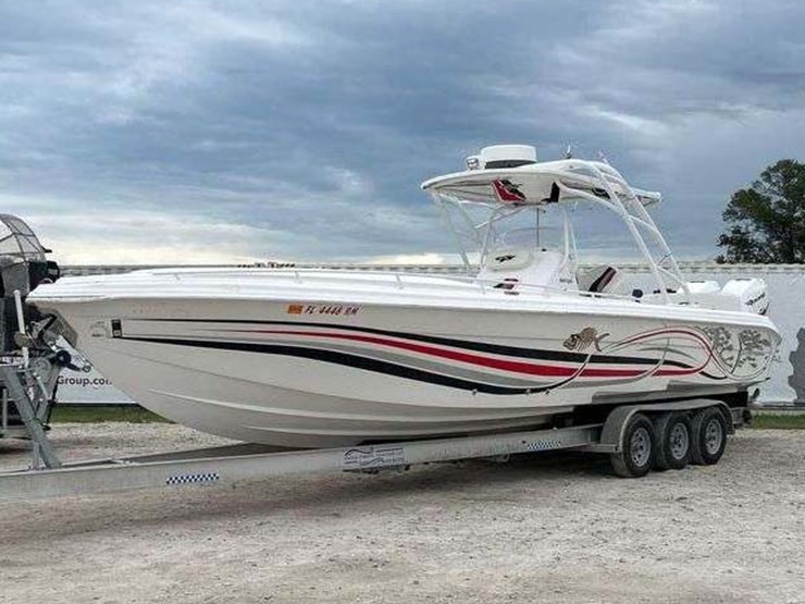 2014-glasstream-360-scx-twin-400r-mercury's-with-triple-axle-aluminum-trailer-image-1